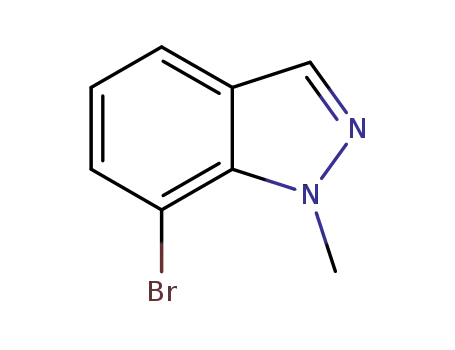 Molecular Structure of 1000576-59-9 (7-BROMO-1-METHYL-1H-INDAZOLE)
