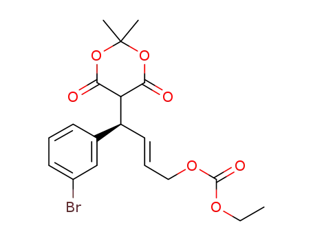 (4R,2E)-4-(3-bromophenyl)-4-(2,2-dimethyl-4,6-dioxo-1,3-dioxan-5-yl)but-2-enyl ethyl carbonate