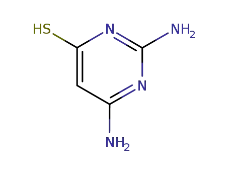 Molecular Structure of 56-08-6 (2,4-DIAMINO-6-MERCAPTOPYRIMIDINE)