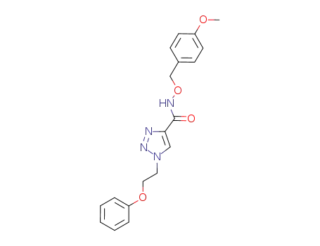1-(2-phenoxy-ethyl)-1H-[1,2,3]triazole-4-carboxylic acid (4-methoxy-benzyloxy)-amide