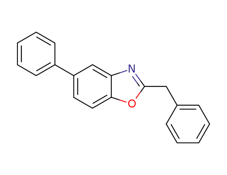 Molecular Structure of 62476-26-0 (Benzoxazole, 5-phenyl-2-(phenylmethyl)-)