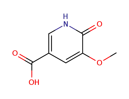 Molecular Structure of 1171919-98-4 (5-Methoxy-6-oxo-1,6-dihydro-pyridine-3-carboxylic acid)