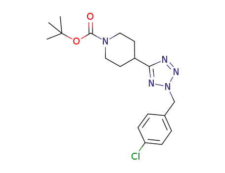 tert-butyl 4-[2-(4-chlorobenzyl)-2H-tetrazole-5-yl]piperidine-1-carboxylate
