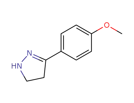 1H-Pyrazole, 4,5-dihydro-3-(4-methoxyphenyl)-