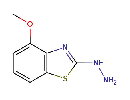Molecular Structure of 53065-23-9 (2(3H)-Benzothiazolone,4-methoxy-,hydrazone(9CI))