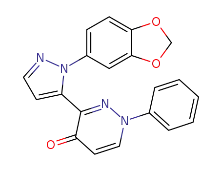 3-(2-benzo[1,3]dioxol-5-yl-2H-pyrazol-3-yl)-1-phenyl-1H-pyridazin-4-one