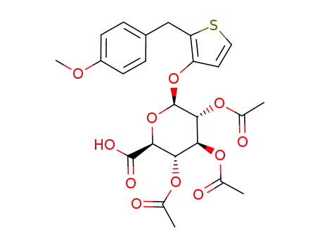 3-O-(2-(4-methoxybenzyl)thiophenyl)-3,4,5-tri-O-acetyl-β-D-glucuronide