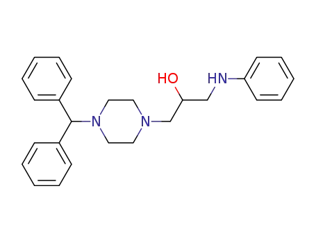 1-Piperazineethanol, 4-(diphenylmethyl)-alpha-((phenylamino)methyl)-
