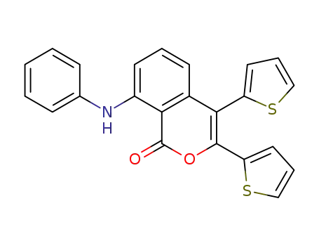 8-(N-phenylamino)-3,4-bis(2-thienyl)isocoumarin