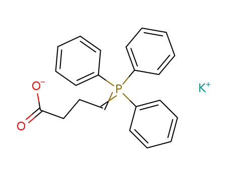 Molecular Structure of 113428-25-4 (Butanoic acid, 4-(triphenylphosphoranylidene)-, potassium salt)