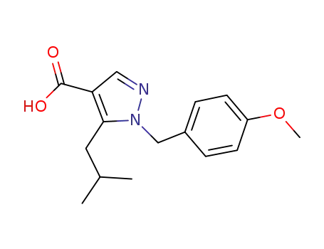 1-(4-methoxybenzyl)-5-isobutyl-1H-pyrazole-4-carboxylic acid