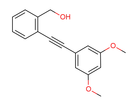 Molecular Structure of 1205555-43-6 ([2-(3,5-dimethoxyphenylethynyl)phenyl]methanol)