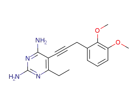 2,4-diamino-5-[3-(2,3-dimethoxyphenyl)prop-1-ynyl]-6-ethylpyrimidine