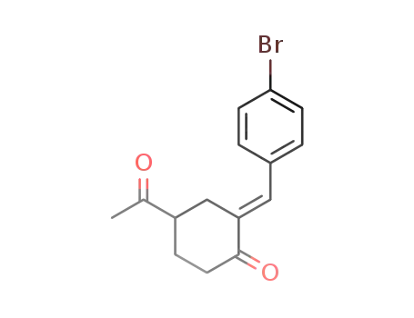 (E)-4-acetyl 2-(p-bromobenzylidene)cyclohexanone