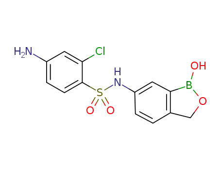 4-amino-2-chloro-N-(1-hydroxy-1,3-dihydrobenzo[c][1,2]oxaborol-6-yl)benzenesulfonamide