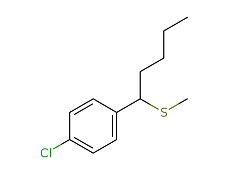 (1-(4-chlorophenyl)pentyl)(methyl)sulfane