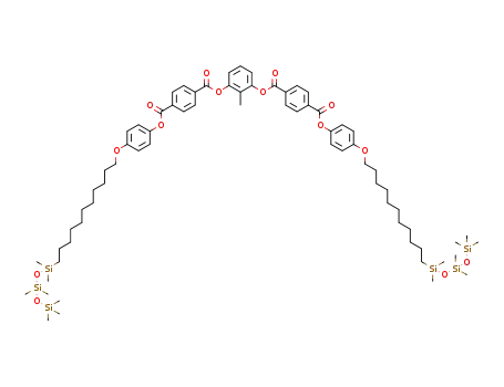 2-methyl-1,3-phenylene bis(4-{4-[11-(1,1,3,3,5,5,5-heptamethyltrisiloxane-1-yl)undec-1-yloxy]phenoxycarbonyl}benzoate)