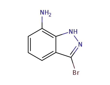 Molecular Structure of 316810-90-9 (3-BROMO-7-AMINO (1H)INDAZOLE)