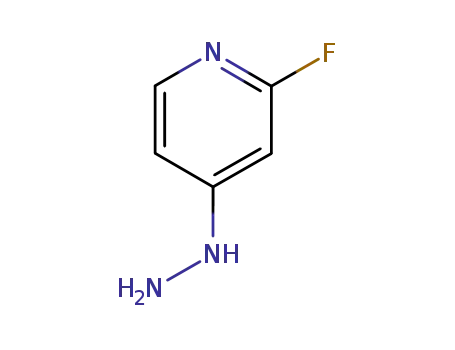 Molecular Structure of 837364-87-1 (Pyridine, 2-fluoro-4-hydrazino- (9CI))