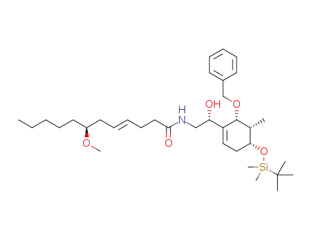 (4E,7S)-N-{(2R)-2-[(4R,5S,6R)-6-benzyloxy-4-(tert-butyldimethylsilyloxy)-5-methylcyclohex-1-enyl]-2-hydroxyethyl}-7-methoxydodec-4-enamide