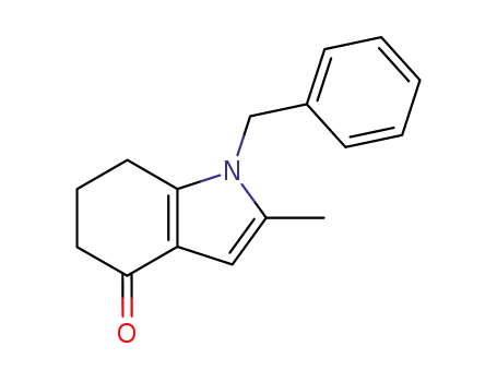 Molecular Structure of 93007-96-6 (1-benzyl-2-methyl-1,5,6,7-tetrahydro-4H-indol-4-one)