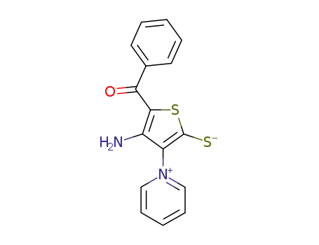 4-Amino-5-benzoyl-3-(1-pyridinio)-thiophen-2-thiolat