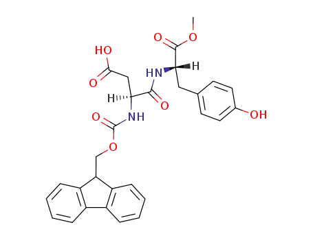 (S)-3-((((9H-fluoren-9-yl)methoxy)carbonyl)amino)-4-(((S)-3-(4-hydroxyphenyl)-1-methoxy-1-oxopropan-2-yl)amino)-4-oxobutanoic acid