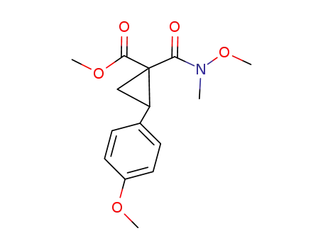 methyl 1-(methoxy(methyl)carbamoyl)-2-(4-methoxyphenyl)cyclopropane-1-carboxylate