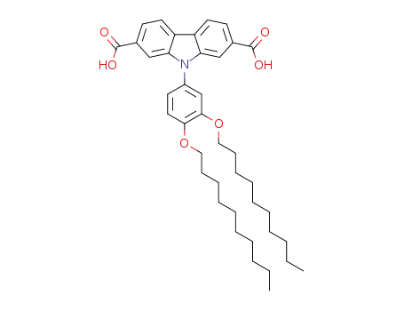 9-(3,4-bis(decyloxy)phenyl)carbazole-2,7-dicarboxylic acid