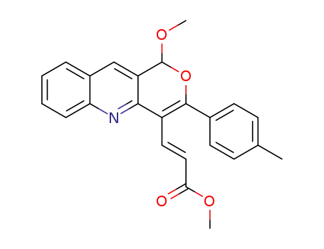 (E)-methyl 3-(1-methoxy-3-(p-tolyl)-1H-pyrano[4,3-b]quinolin-4-yl)acrylate