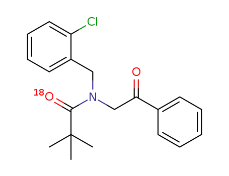 N-(2-chlorobenzyl)-N-(2-oxo-2-phenylethyl)-O<sub>18</sub>-pivalamide