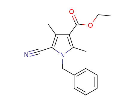 ethyl 1-benzyl-5-cyano-2,4-dimethyl-1H-pyrrole-3-carboxylate