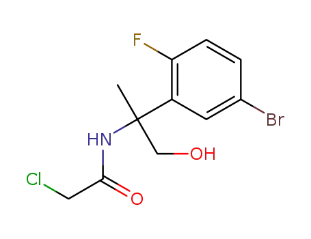 rac-N-(2-(5-bromo-2-fluorophenyl)-1-hydroxypropan-2-yl)-2-chloroacetamide