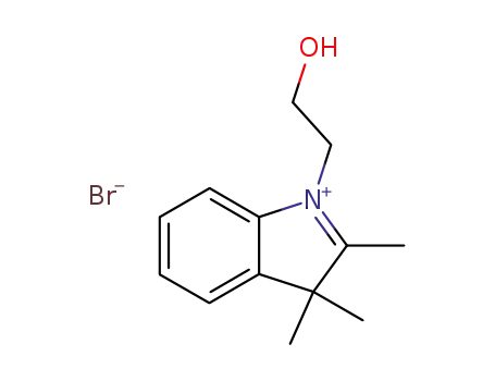 Molecular Structure of 29636-94-0 (3H-Indolium, 1-(2-hydroxyethyl)-2,3,3-trimethyl-, bromide)