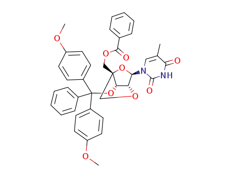(1R,3R,4R,7S)-1-benzoyloxymethyl-7-(4,4'-dimethoxytrityloxy)-3-(thymin-1-yl)-2,5-dioxabicyclo[2.2.1]heptane