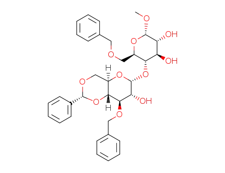 methyl 4-O-(3-O-benzyl-4,6-O-benzylidene-α-D-glucopyranosyl)-6-O-benzyl-α-D-glucopyranoside
