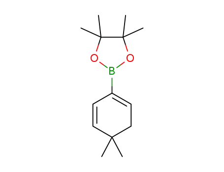 Molecular Structure of 871333-97-0 (4,4-DIMETHYLCYCLOHEXA-1,5-DIENYLBORONIC ACID PINACOL ESTER)