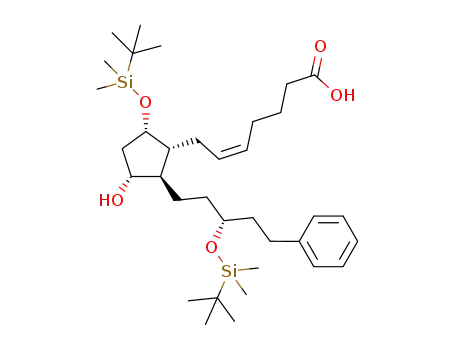 (Z)-7-((1R,2R,3R,5S)-5-(tert-butyldimethylsilyloxy)-2-((R)-3-(tert-butyldimethylsilyloxy)-5-phenylpentyl)-3-hydroxycyclopentyl)hept-5-enoic acid