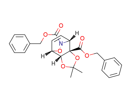 (3aR,4S,7R,7aS)-dibenzyl 2,2-dimethyl-3a,4,7,7a-tetrahydro-4,7-(epoxyimino)benzo[d][1,3]dioxole-7a,8-dicarboxylate