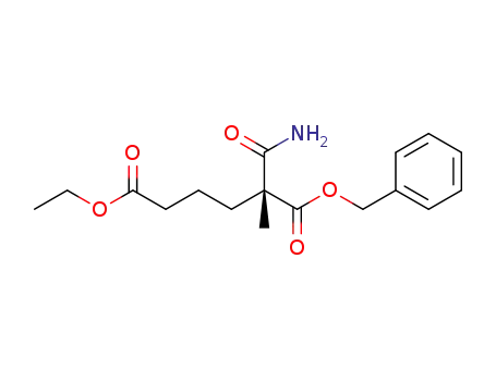 (R)-1-benzyl 6-ethyl 2-carbamoyl-2-methylhexanedioate
