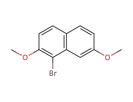 Molecular Structure of 4614-11-3 (1-bromo-2,7-dimethoxynaphthalene)
