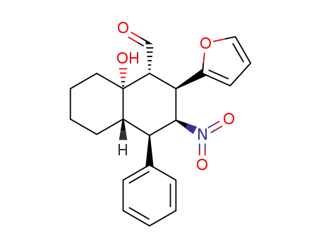 (1R,2R,3S,4R,4aS,8aS)-2-(furan-2-yl)-8a-hydroxy-3-nitro-4-phenyldecahydronaphthalene-1-carbaldehyde