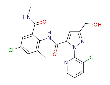 N-(2-(methylcarbamoyl)-4-chloro-6-methylphenyl)-1-(3-chloropyridin-2-yl)-3-(hydroxymethyl)-1H-pyrazole-5-carboxamide