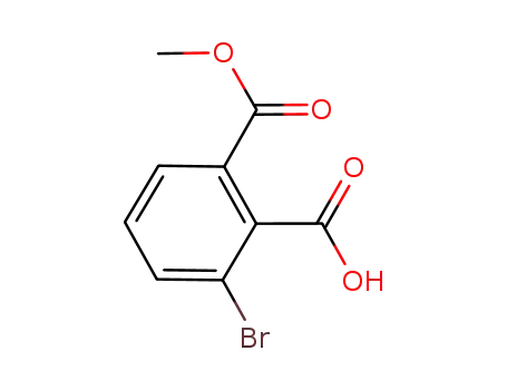 Molecular Structure of 912457-18-2 (2-Bromo-6-(methoxycarbonyl)benzoic acid)