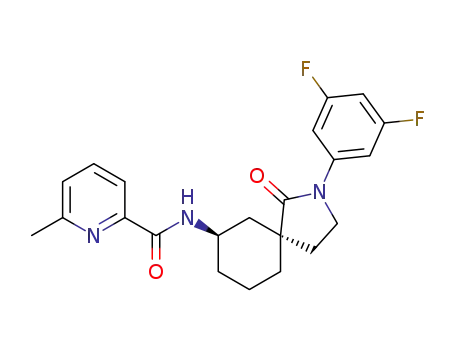 6-methyl-pyridine-2-carboxylic acid [(5R,7R)-2-(3,5-difluoro-phenyl)-1-oxo-2-aza-spiro[4.5]dec-7-yl]-amide