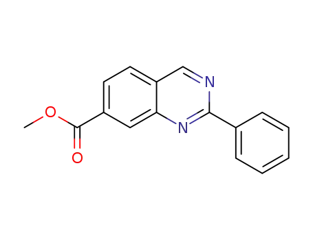 Molecular Structure of 1315578-08-5 (methyl 2-phenylquinazoline-7-carboxylate)