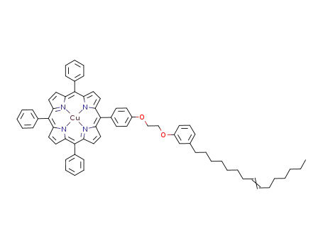 copper(II) 5,10,15-triphenyl-20-{4-[2-(3-(pentadec-8-enyl)phenoxy)ethoxy]phenyl}porphyrin