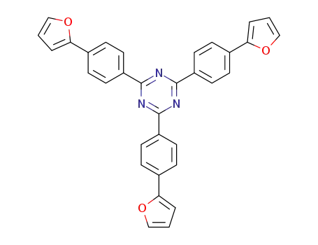 2,4,6-tri[p-(2-furyl)-phenyl]-1,3,5-triazine