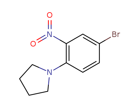 Pyrrolidine, 1-(4-bromo-2-nitrophenyl)-