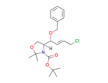 (S)-tert-butyl 4-((R,E)-1-(benzyloxy)-4-chlorobut-2-en-1-yl)-2,2-dimethyloxazolidine-3-carboxylate